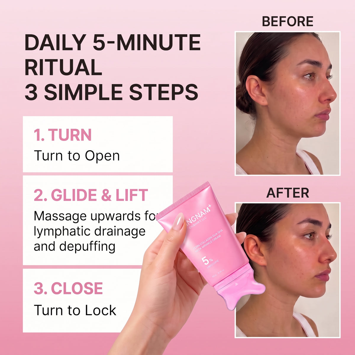 PDRN Collagen Gua Sha Neck Wrinkle Cream